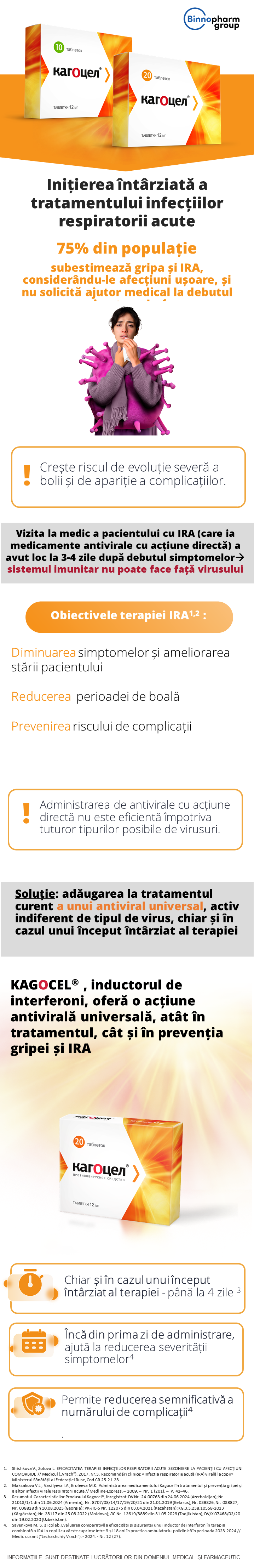 Kagocel<sup>®</sup> este un medicament antiviral universal